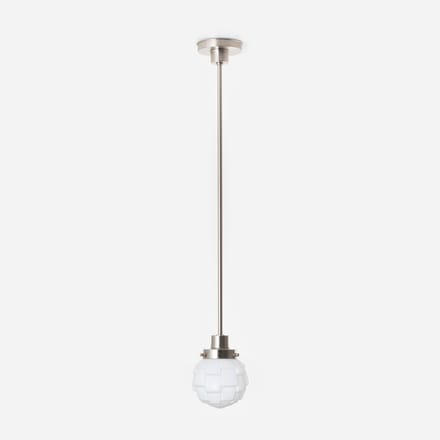 Hanglamp Bretagne 20's Matnikkel - Art Deco Trade