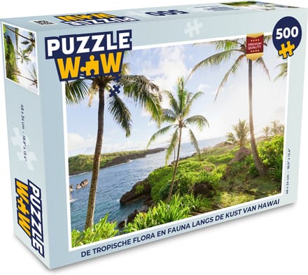 Puzzel De tropische flora en fauna langs de kust van Hawaii - Legpuzzel - Puzzel 500 stukjes