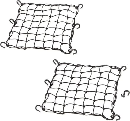 Stoer Cargo Net 38x38 cm met 6 Verstelbare Haken - Veilig Vastzetten van Lading