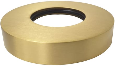 Wiesbaden UniMatch sifon rozet 32 mm x 65 mm geborsteld messing