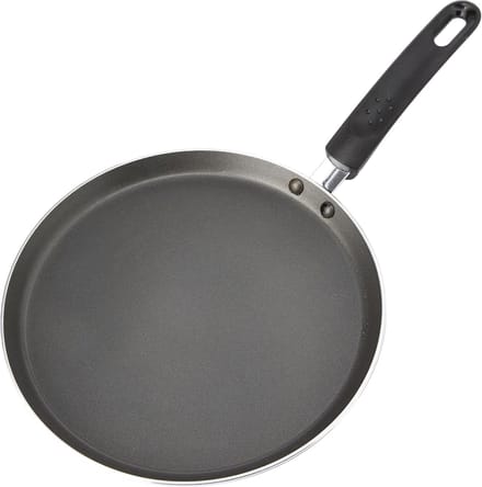 Pannenkoekenpan - Crêpepan - Lekker Bakken - Antiaanbaklaag - 24 cm - Zwart