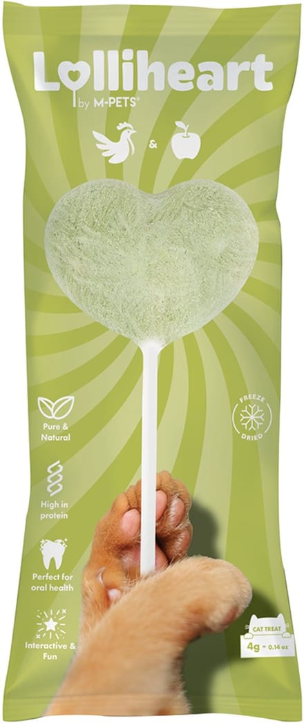 M-PETS Lolliheart kat snack kip & appel - per 15