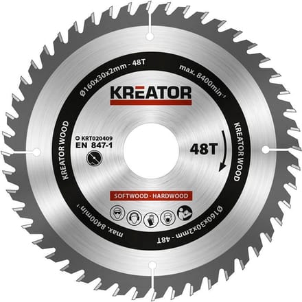 Wovar Cirkelzaagblad 160 mm 48T | Per Stuk