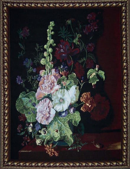 Wandkleed - Flowers in Vase - 139 cm x 101 cm - Jan van Huysum