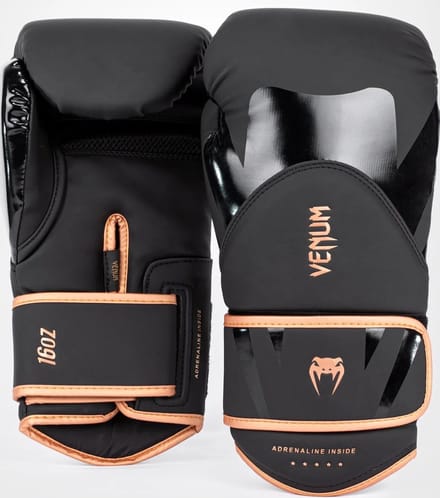 Venum - BOKSHANDSCHOENEN - Challenger 4.0 - Black/Bronze - 1OZ