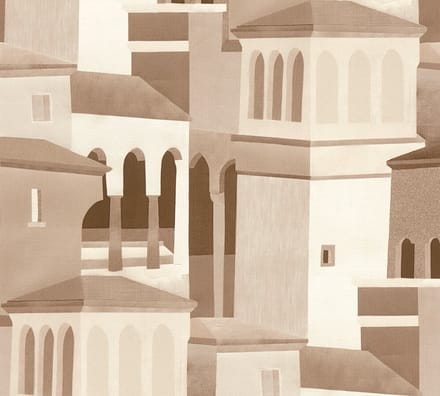 ARCHITECTONISCH BEHANG | Mediterrane stijl - Bruin Beige Wit - A.S. Création Pintwalls III