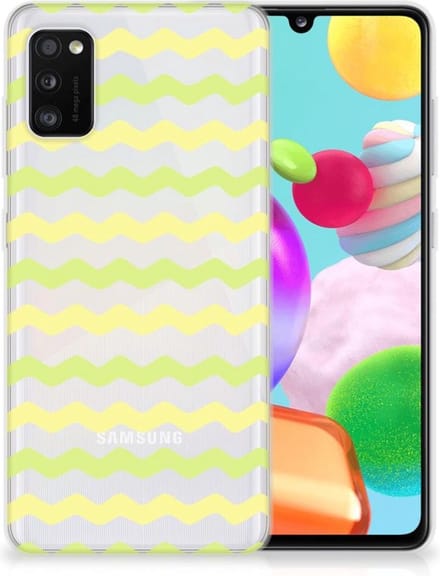 Samsung Galaxy A41 TPU bumper Waves Yellow