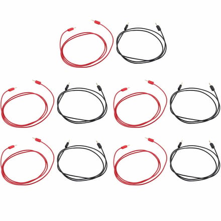 5 Sets Testkabels met Vergulde Banaanstekker en 2mm Jack voor Elektrische Projecten