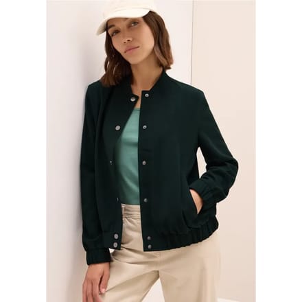 Mini ribfluwelen blouson