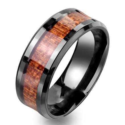 Yuno - Ring Heren - Dames Ring - Ring Mannen - Mannen Ring - Zwarte Ring - Ring Zwart