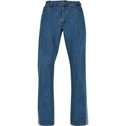 Urban Classics - Organic Triangle Denim Broek rechte pijpen - Taille, 30 inch - Blauw