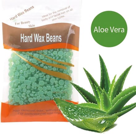 DW4Trading Hard wax beans 100 gr ontharen harsen lichaam gezicht spatels Aloë Vera