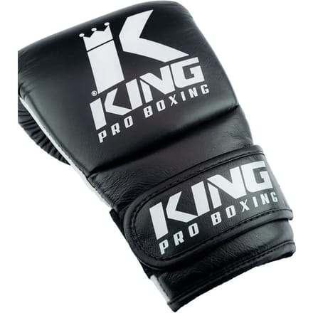 King Pro Boxing KPB/BM KPB Bokszak Handschoenen Leer Zwart Wit - M