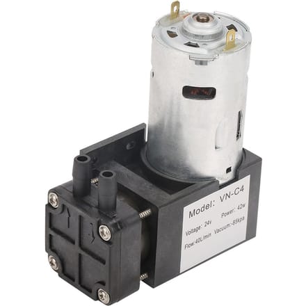 DC24V Mini Kleine Olievrije Vacuümpomp ?85KPa Flow 40Lmin voor Gas Lucht