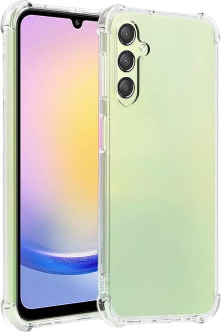 Shockproof Flexibele achterkant Silicone hoesje transparant Geschikt voor: Samsung Galaxy A35