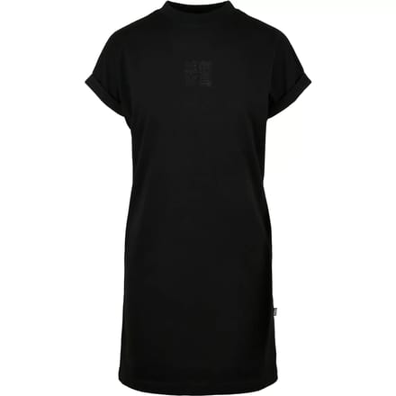 Urban Classics - Cut On Sleeve Printed Korte jurk - S - Zwart