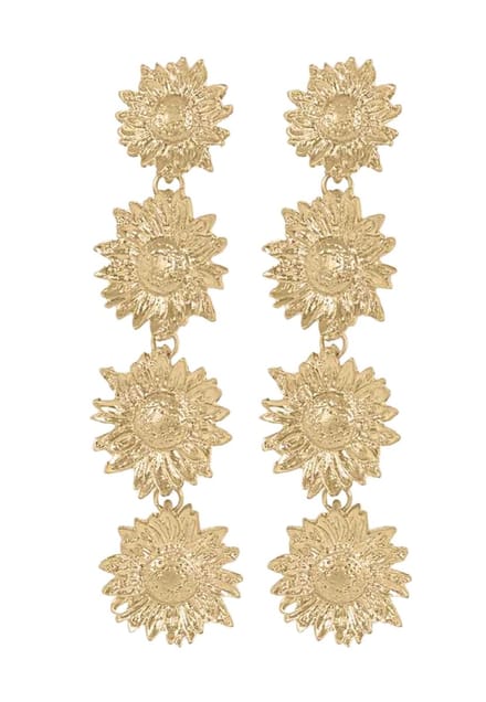 Margot Bardot Sunny Flower Oorbellen Gold