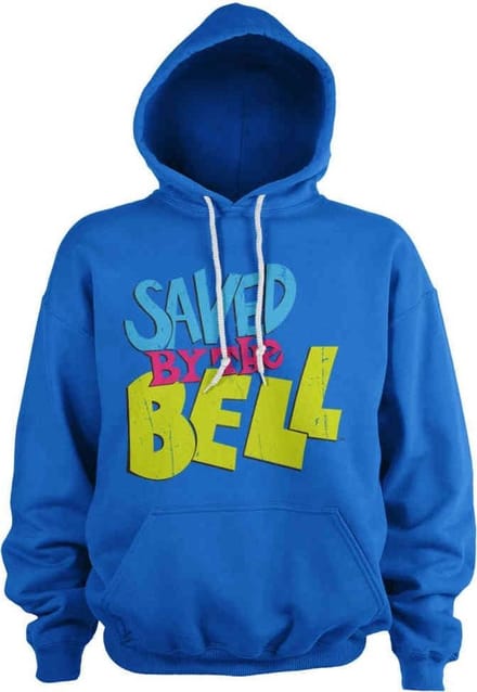 Saved By The Bell Hoodie/trui -L- Distressed Logo Blauw