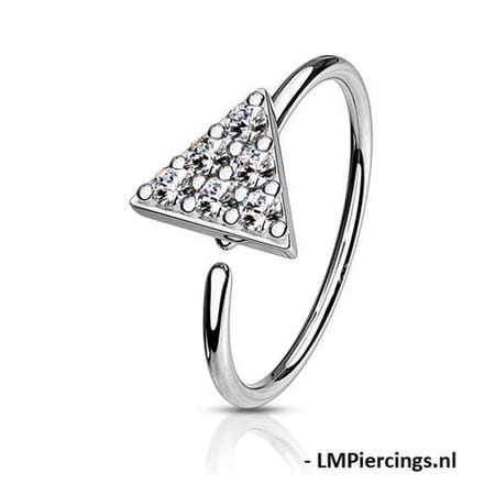 Piercing triangle ringetje - LMPiercings
