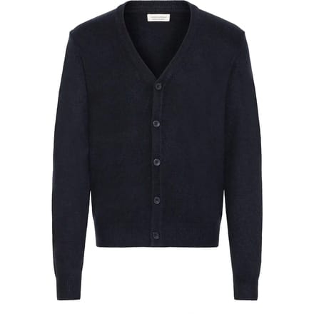 Gebreid jack met knoopsluiting model 'HEINE'