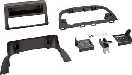 1-DIN Paneel geschikt voor met opbergvak Mazda 3 2013-2017 - Kleur: zwart