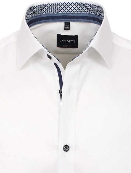Venti Overhemd Non Iron Wit Body Fit 103522600-000 - L