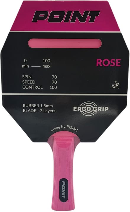 POINT ROSE Tafeltennisbatje - Hoge Controle voor Beginners