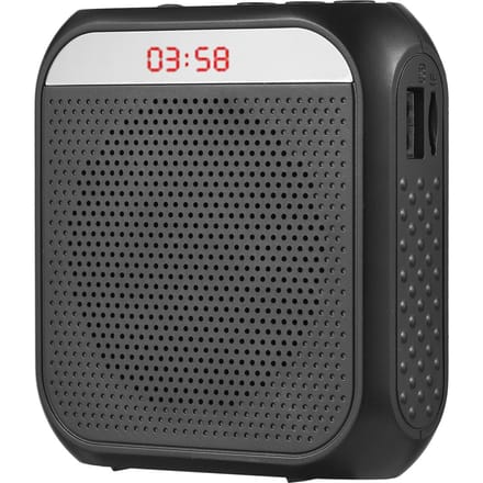 Geluidsversterker Draagbare oplaadbare mini-stemversterker LED-display met MIC-opnamefunctie