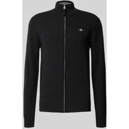 Gant Vest Superfine Lambswool Zip Cardigan Zwart / male