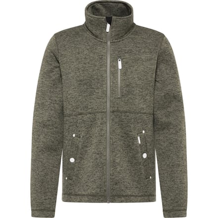 ICEBOUND Yuka serie Gebreide fleece jas Heren olijf melange