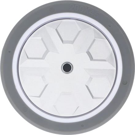 Handwagenwiel 8 Inch 300kg Draagvermogen Stil TPR Massief Rubber Vervangend Zwenkwiel