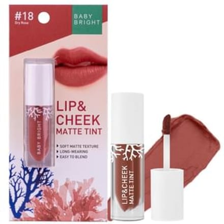 Baby Bright - Lip & Cheek Matte Tint 18 Dry Rose