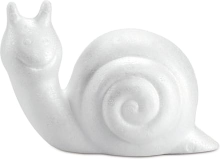 Hobby/knutsel Piepschuim slak - vormen/figuren dieren - 10.5 cm