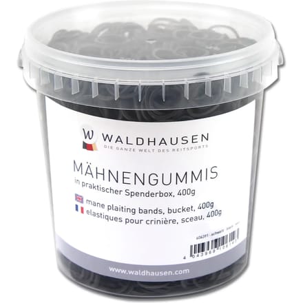 Haar elastiekjes in een emmer Waldhausen