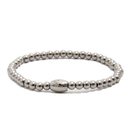 Zenith Silver Hematite Beads Armband - S