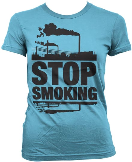 Hybris Dames T-shirt 'Stop Smoking Girly' SH-5-15531-H23-12