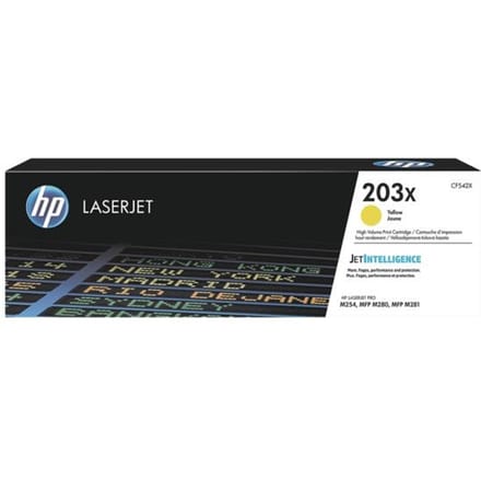 HP CF542X nr. 203X toner cartridge geel hoge capaciteit (origineel)