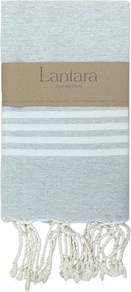 Lantara Provence - Hamamdoek - Lichtgrijs - 100x200cm - Katoen - Cadeautip