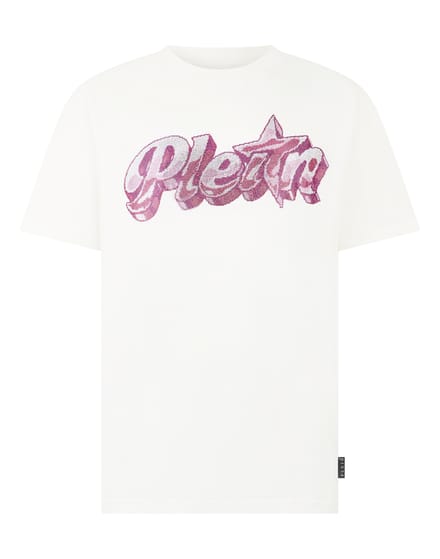 Round Neck T-Shirt Gummy Plein Stones