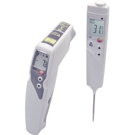 testo 831 Set Infrarood-thermometer Optiek 30:1 -30 - +210 °C Contactmeting