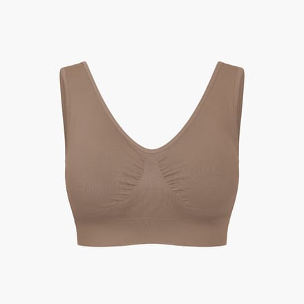 cfab - Comfy Bra-Caramel-M - BH Zonder Beugel Voorgevormd - Ondergoed - Naadlos