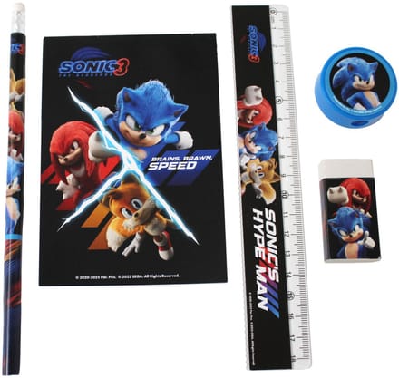 Sonic the Hedgehog Hype Man Briefpapierset, 5 stuks