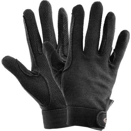 Katoenen handschoenen XS zwart basic