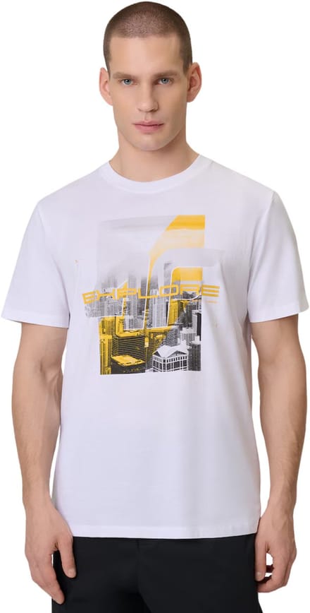 4F T-shirt Heren Wit - Maat S
