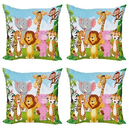 ABAKUHAUS – Kussen 4x60 cm – Dubbelzijdig bedrukt – Multicolor