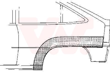 Van Wezel - ACHTER SCHERM VOOR OPEL KADETT E 1984-1993 ARC910688VWAN
