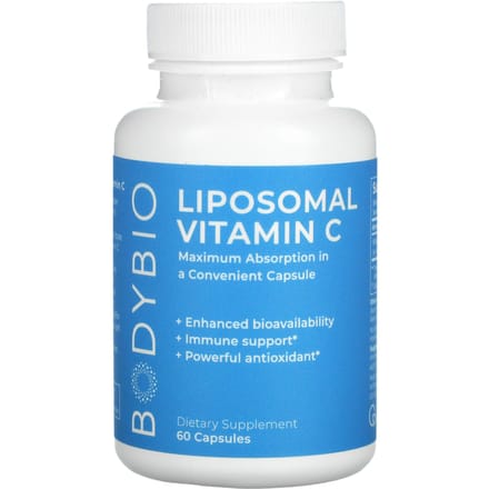 BodyBio, vitamine C liposomale, 60 gélules