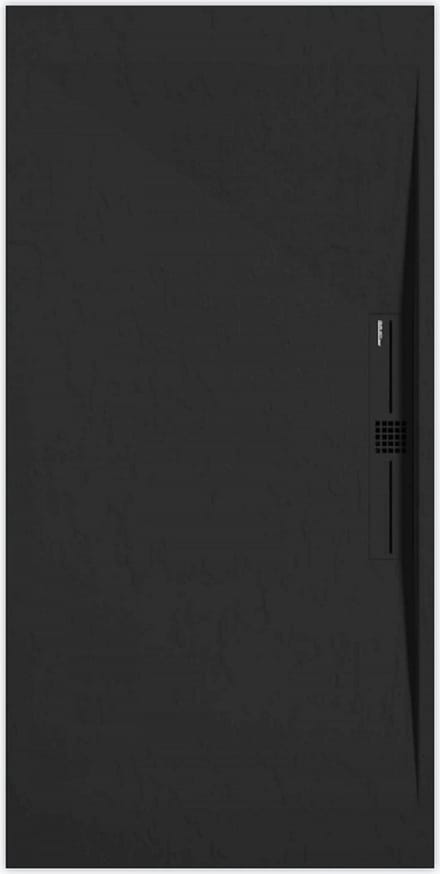 Sanifun douchebak Stone Side Black Slate 1000 x 800 P