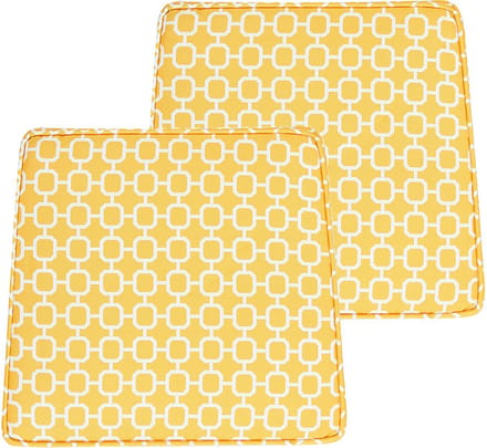 TERNI - Sierkussen set 2 - Geel - Polyester