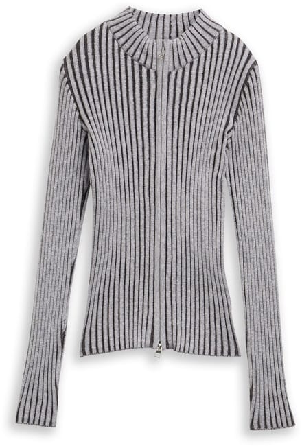 Tom Tailor - Vest met rits - Maat 140 - coal grey
